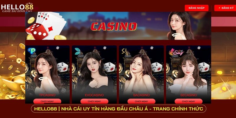 Sân chơi Live casino đỉnh cao